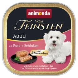 ANIMONDA Vom Feinsten Dog Indyk z szynką dla smakoszy 150g